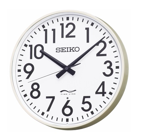 期間限定で特別価格 設備時計 seiko タイムリンククロック リチウム電池式 無線時計 送料無料 海外限定 子時計 電池式 秒針付き