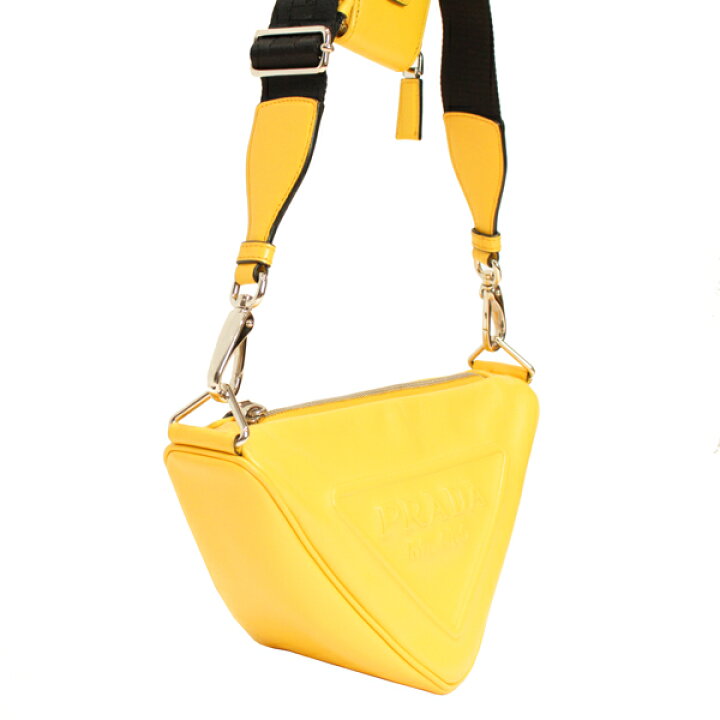 楽天市場】PRADA プラダ ショルダーバッグ トライアングルレザー  