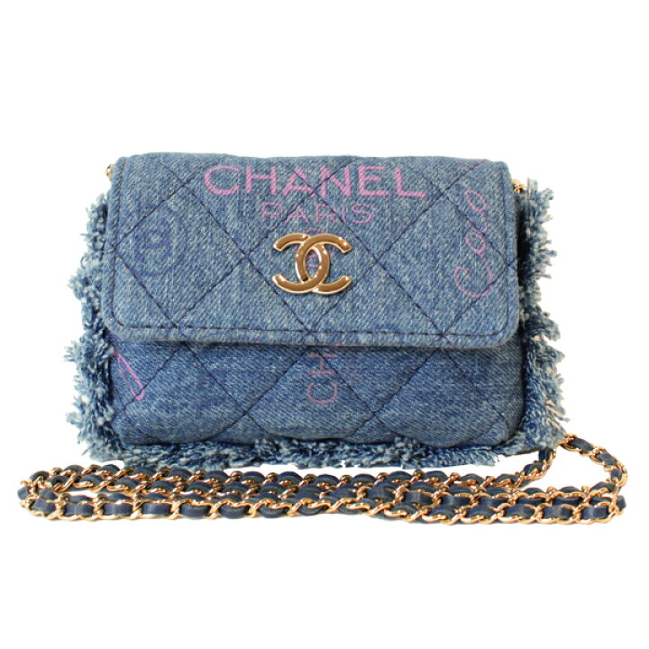 楽天市場】CHANEL シャネル ショルダーバッグ マトラッセ デニム 