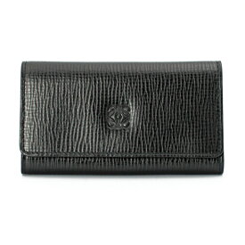 LOEWE ロエベ 財布・小物 アナグラム6連キーケース カーフスキン ブラック ゴールド金具【送料無料】【中古】【D5555】