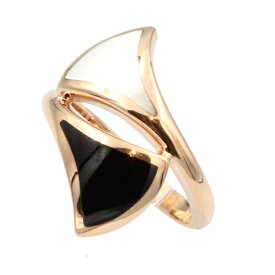 ブルガリ BVLGARIディーヴァドリーム オニキス リング #12 750PG 12号 【送料無料】【中古】【レディース】【アクセサリー】【D4171】