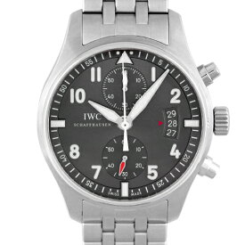 IWC インターナショナルウォッチカンパニーパイロットウォッチ スピットファイアIW387804 SS43mm グレー文字盤 【送料無料】【中古】【メンズ】【腕時計】【74475】