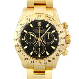 【正規品】ロレックス ROLEX デイトナ 116528 YG 40mm ブラック文字盤 【送料無料】【中古】【メンズ】【腕時計】