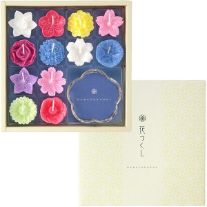 【送料無料】カメヤマ 花づくしギフトセット(植物性) 水に浮かぶキャンドル