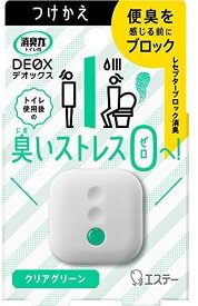 エステー　消臭力 DEOX トイレ用 消臭芳香剤 置き型 クリアグリーン つけかえ(6ml)