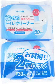 iiもの本舗　流せるトイレクリーナー せっけんの香り 30枚入x2個パック