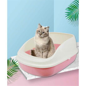 猫トイレ ねこ 大きいサイズ 半閉鎖式 幼猫 方型 清潔簡単 消臭 細菌を減らす 高フェンス 分離式