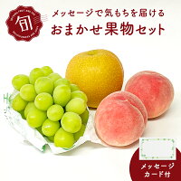 旬の果物セット　季節のフルーツを3品＋メッセージカード（フルーツセット・果物詰め合わせ）