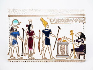 【可愛い皮革伝統工芸 文庫屋「大関」】エジプトNO.3 パスカードホルダー