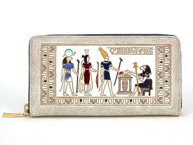 【可愛い皮革伝統工芸 文庫屋「大関」】エジプトNO.3 ぐるっとファスナーの長財布