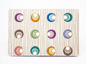 【可愛い皮革伝統工芸 文庫屋「大関」】鞠芽 パスカードホルダー