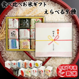 令和7年産 新米 2合×9袋（300g×9袋） 選べる9種セット 食べ比べ ギフトセット 引っ越し 挨拶 入学内祝い お礼 お祝い返し 米 内祝い お返し お祝い プレゼント プチギフト ギフト 年寄り 一人暮らし 仕送り ご飯 入園祝い 入学祝い 就職祝い お歳暮 お米 食べ物