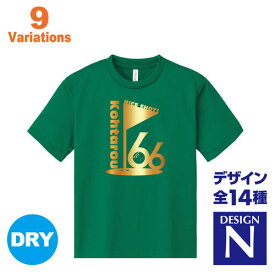 緑寿祝い 名入れTシャツ 66歳 デザインN 退職祝いに 賀寿 祝い歳 贈り物 プレゼント いろいろなバリエーション