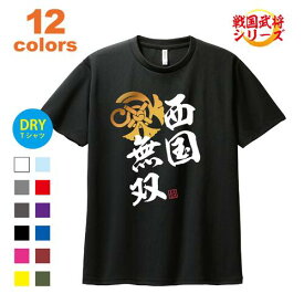 ドライ Tシャツ 半袖 立花宗茂 たちばなむねしげ 西国無双 戦国武将 家紋 侍 武士 武将 漢字 メッシュ オリジナル イメージ デザイン プリント メンズ レディース 子供 キッズ イラスト ビック BIG 大きいサイズ