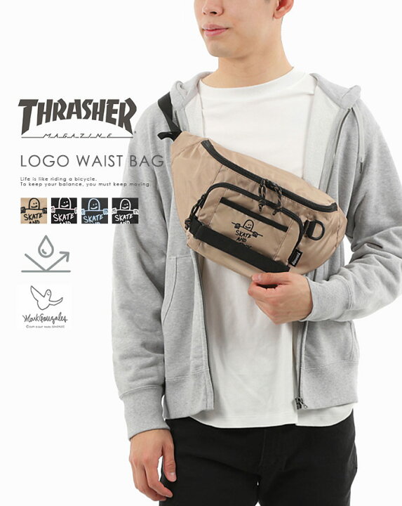 楽天市場】ウエストバッグボディバッグ ショルダー THRASHER 