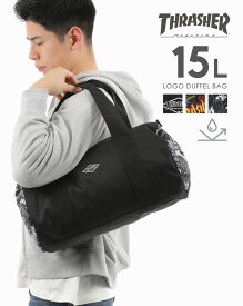 ＼4/30までイベント開催中／ ダッフルバッグ メンズ レディース THRASHER スラッシャー DUFFLE BAG STREET 2 スラッシャー黒バッグ 鞄 かばん かっこいい シンプル 柄 ロゴ ボストン ボストンバッグ 2way ジム 学生 社会人 旅行 1泊 2泊 着替え ファスナー 男 男子 中学生