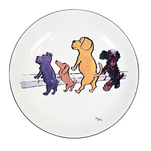 レイモンサヴィニャック 美濃焼 プレート 皿 お皿 丸皿 レンジ対応 食洗機対応 電子レンジ 磁器 サヴィニャック レイモン 動物 アニマル 洋風 食器 食事 料理 アート 芸術 Savignac 焼物 おしゃ