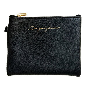 大人シンプル ミニポーチ ロゴ ティッシュ 合皮 ポーチ シンプルロゴ ティッシュポーチ ロゴデザイン かわいい コスメポーチ リップポーチ ファスナー 小さめ ミニサイズ コスメ 化粧ポーチ