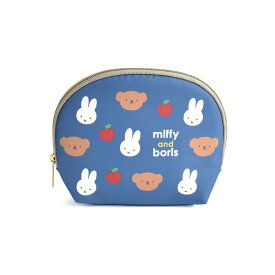 ポーチ 小物リップ 小物入れ プレゼント ギフト miffy ミッフィー＆ボリスポーチ 小物入れ ミッフィー おしゃれ くま うさぎ かわいい キャラクター 子供 レディース 男の子 女の子 コンパクト 小さめ ラウンド シンプル マルチポーチ 旅行