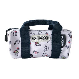 ボストン ペンポーチ OUTDOOR キャラクター ペンケース ロールボストン OD26 ミニ ミニバッグ かわいい キャラ ちいかわ スポンジボブ マチ おもしろ 面白い 低学年 高学年 持ち手 筆箱 ペンケース 文房具 筆記用具 プレゼント ブルー 大容量