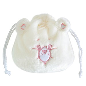 巾着 ポーチ ふわふわ ケアベア ぬいぐるみ かわいい CareBears おしゃれ レディース きんちゃく 小物入れ 小物 女の子 レディース ぬいぐるみ 子供 キッズ 旅行 コスメポーチ 化粧ポーチ 巾着