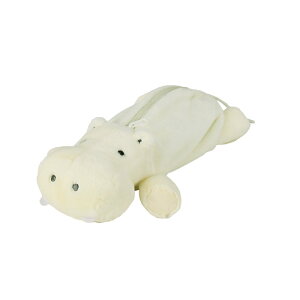 ペンケース ヒポポ カバ パステルカラー ナカバヤシ ぬいぐるみ 筆箱 レディースポーチ かば 大容量 シンプル かわいい ペンポーチ 化粧ポーチ 高校女子 JK 小 中 高校 ぬいぐるみポーチ ふわ