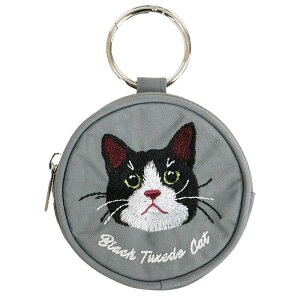 猫刺繍 ポーチ リング付き ミニポーチ アニマル刺繍丸ポーチ かわいい おしゃれ 刺繍 猫 リング リング付き ミニ 小さい ミニポーチ リップポーチ ねこ 犬 お散歩 コインケース チャーム バ