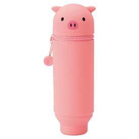 ペンケース 筆箱 筆記用具 文房具 勉強道具 スタンド アニマル 動物 かわいい おしゃれ 人気 女の子 ネコ 犬 イヌ 猫　シリコン 軽い 女性 動物好き アニマルグッズ 文具 ステーショナリー カラフル ペンギン インコ ペンスタンド