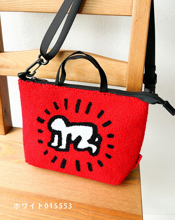 楽天市場】ショルダーバッグ Keith Haring サガラ刺繍ポシェット 