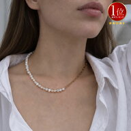【ドラマ衣装協力】 パール ネックレス レディース シンプル ネックレス バロックパール 【Afrizo-Miktos…