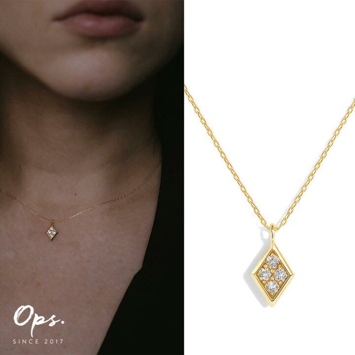 楽天市場】ダイヤモンド ネックレス K18 ゴールド 0.1ct【Diova 