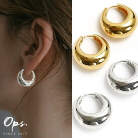 ピアス 金属アレルギー 対応 ニッケルフリー シルバー925 ピアス シンプル ゴールド 18K仕上げ 【CAPALLE カパレ】 ピアス Silver925 ピアス シンプル レディース カジュアル フォーマル ピアス 大人可愛い おしゃれ