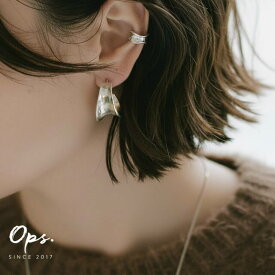 【雑誌掲載アイテム】 ピアス フープ カジュアル シルバー 925 大ぶり フープピアス 【CORNETTO コルネ】 変色防止仕上げ 両耳用 silver925 内反り 金属アレルギー 安心 ピアス レディース ジュエリー アクセサリー キャッチピアス おしゃれ