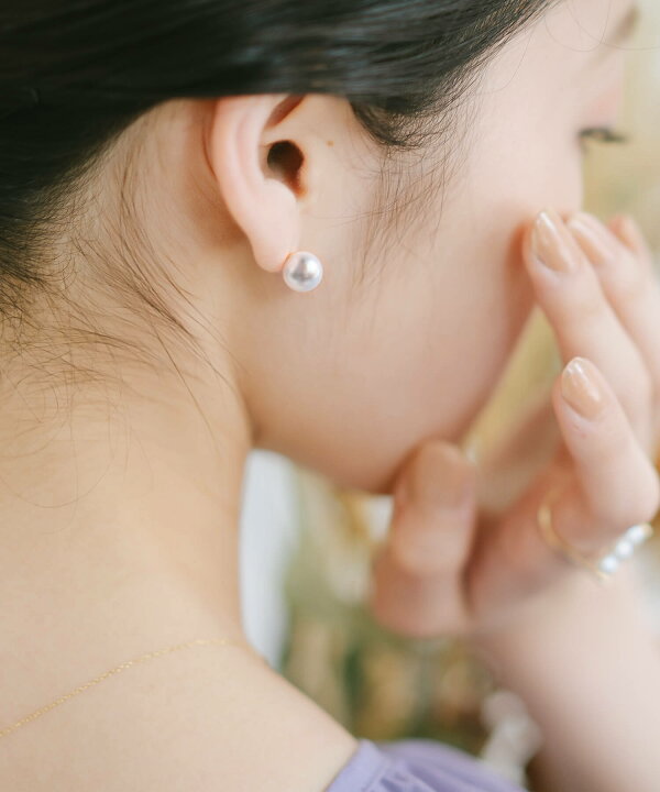 楽天市場】ピアス パール 大粒 8.5mm 9mm 鑑別書付き 18k 【DEORA 