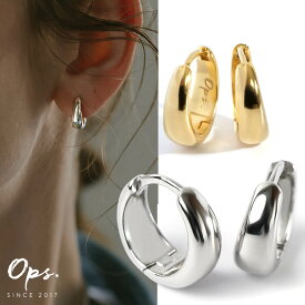 フープピアス シルバー 金属アレルギー 対応 ピアス フープ 小さめ 【kyklos-moon キクロス・ムーン】 つけっぱなし 中折れ式 シルバー925 18K仕上げ シルバー ピアス ゴールド k18 小ぶりピアス 18金 ニッケルフリー シンプル レディース 軽量