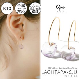 天然石 ゴールド ピアス 10K 金属アレルギー 対応 【lachtara-sju-pe ラフターラ・フユ】 ピアス アメジスト アメシスト 多面カット 10金 k10 ゴールド 大きめ ピアス 小ぶり 大人 おしゃれ ピアス シンプル 大ぶり 誕生石 エレガント 石 パワーストーン お守り 受注生産