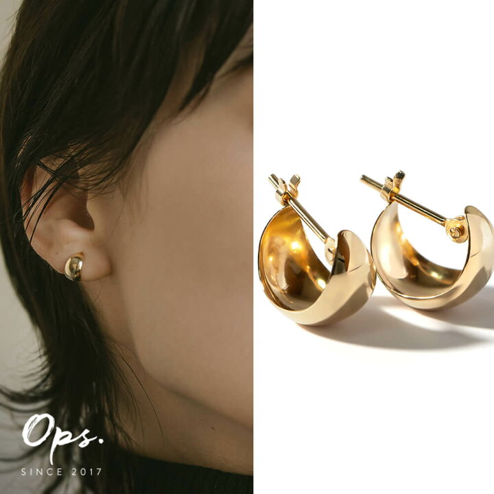 楽天市場】ピアス フープピアス 18k フープ 小さめ 【LUZON-HOOP 