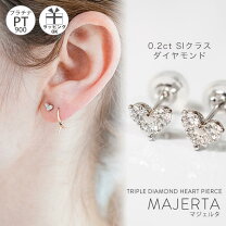 楽天市場】ダイヤモンド（モチーフハート）（ピアス｜レディース 