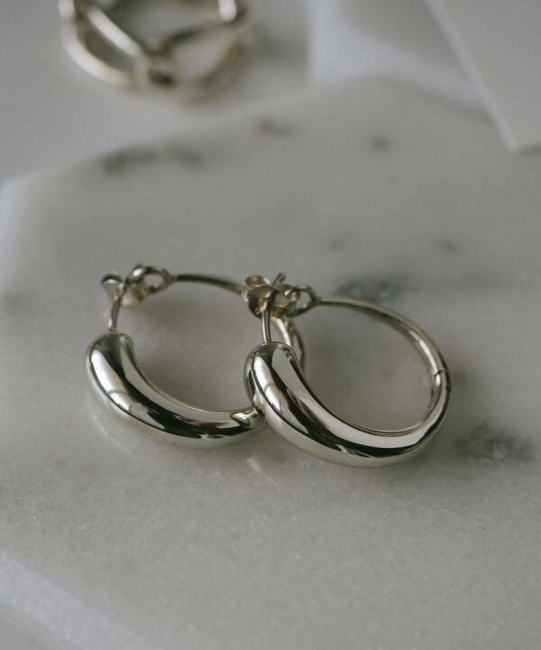 楽天市場】ピアス 金属アレルギー 対応 シルバー925 フープピアス 18k 