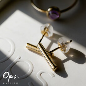 18k つけっぱなし ピアス 金属アレルギー キャッチ 【silpha-pe シルファ】 k18 18金 ピアス ゴールド 小さめ 小ぶり 小さい シンプル イエローゴールド 上品 繊細 エレガント 可愛い カジュアル フォーマル レディース ジュエリー アクセサリー 軽量