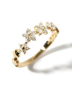 ダイヤ ダイヤモンド 指輪 18金 リング k18 シンプル 【atria アトリア】 星 モチーフ 18k リング ダイヤ レディース ゴールド 誕生石 パワーストーン 指輪 天然石 指輪 レディース おしゃれ つけっぱなし 華奢 リング 重ね 付け 重ねづけ 繊細 スター リング 受注生産