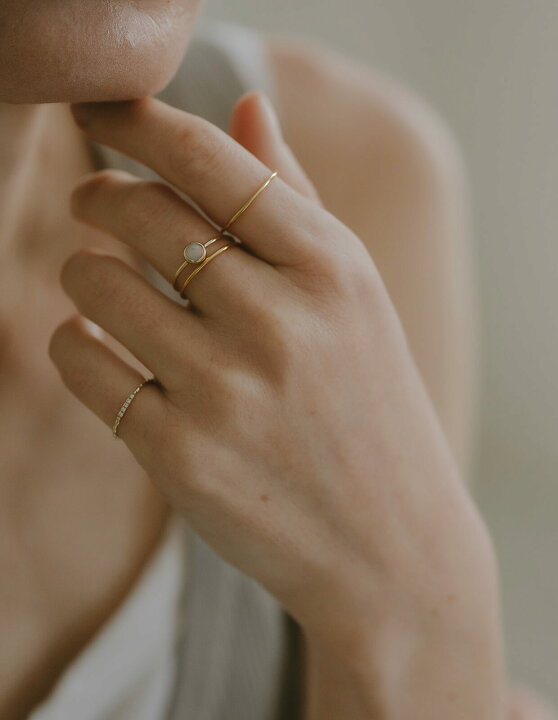 楽天市場】【1000円OFFクーポン配布中】 18金 K18 18k 指輪 極細リング  