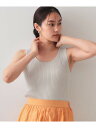 【SALE／20%OFF】ラメニットタンクトップ【洗濯機洗い可/抗ピル】 OPAQUE.CLIP オペークドットクリップ トップス アン…