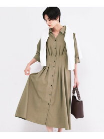 【SALE／40%OFF】ウエストタック フレアワンピース【洗濯機OK/イージーアイロン】 OPAQUE.CLIP オペークドットクリップ ワンピース・ドレス その他のワンピース・ドレス ブルー ネイビー【RBA_E】【送料無料】[Rakuten Fashion]
