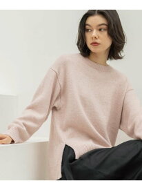 【SALE／55%OFF】リラクシークルーネックニット【洗濯機OK】 OPAQUE.CLIP オペークドットクリップ トップス ニット ベージュ ブラウン ピンク グレー ブラック【RBA_E】[Rakuten Fashion]
