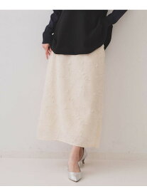 【SALE／60%OFF】フリンジジャーカードナロースカート【洗える】 OPAQUE.CLIP オペークドットクリップ スカート ロング・マキシスカート ネイビー ホワイト【RBA_E】[Rakuten Fashion]