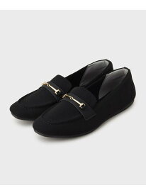 【SALE／50%OFF】スクエアトゥニットローファー OPAQUE.CLIP オペークドットクリップ シューズ・靴 その他のシューズ・靴 ブラック ブラウン【RBA_E】[Rakuten Fashion]