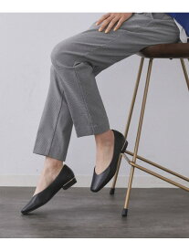 【SALE／50%OFF】【抗菌防臭加工/生活防水】メタルパーツVフラットパンプス OPAQUE.CLIP オペークドットクリップ シューズ・靴 パンプス ベージュ ブラック ワインレッド【RBA_E】[Rakuten Fashion]
