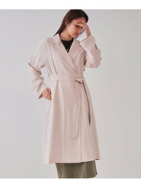 【SALE／50%OFF】《大人百花掲載》リラクシートレンチコート【洗える】 OPAQUE.CLIP オペークドットクリップ ジャケット・アウター トレンチコート ピンク ベージュ【RBA_E】【送料無料】[Rakuten Fashion]