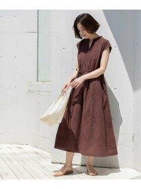 【SALE／40%OFF】アイレットレース刺繍ワンピース【洗える】 OPAQUE.CLIP オペークドットクリップ ワンピース・ドレス その他のワンピース・ドレス ブラウン ブルー【RBA_E】【送料無料】[Rakuten Fashion]